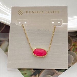 Kendra Scott Gold and Pink Necklace
